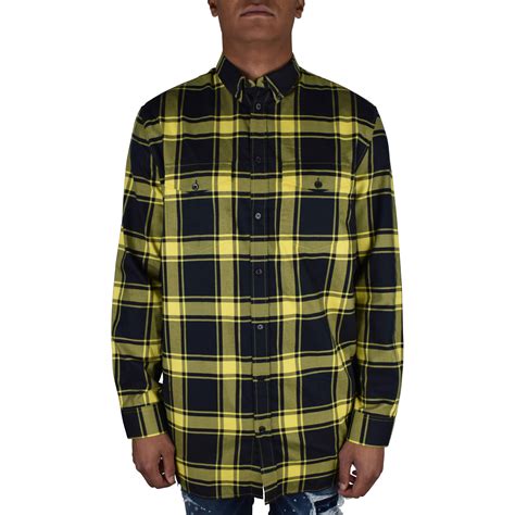 mens givenchy checked shirt